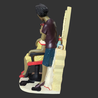 VTG Rare Ebony Visions Praise African American Beautician Figurine - USED