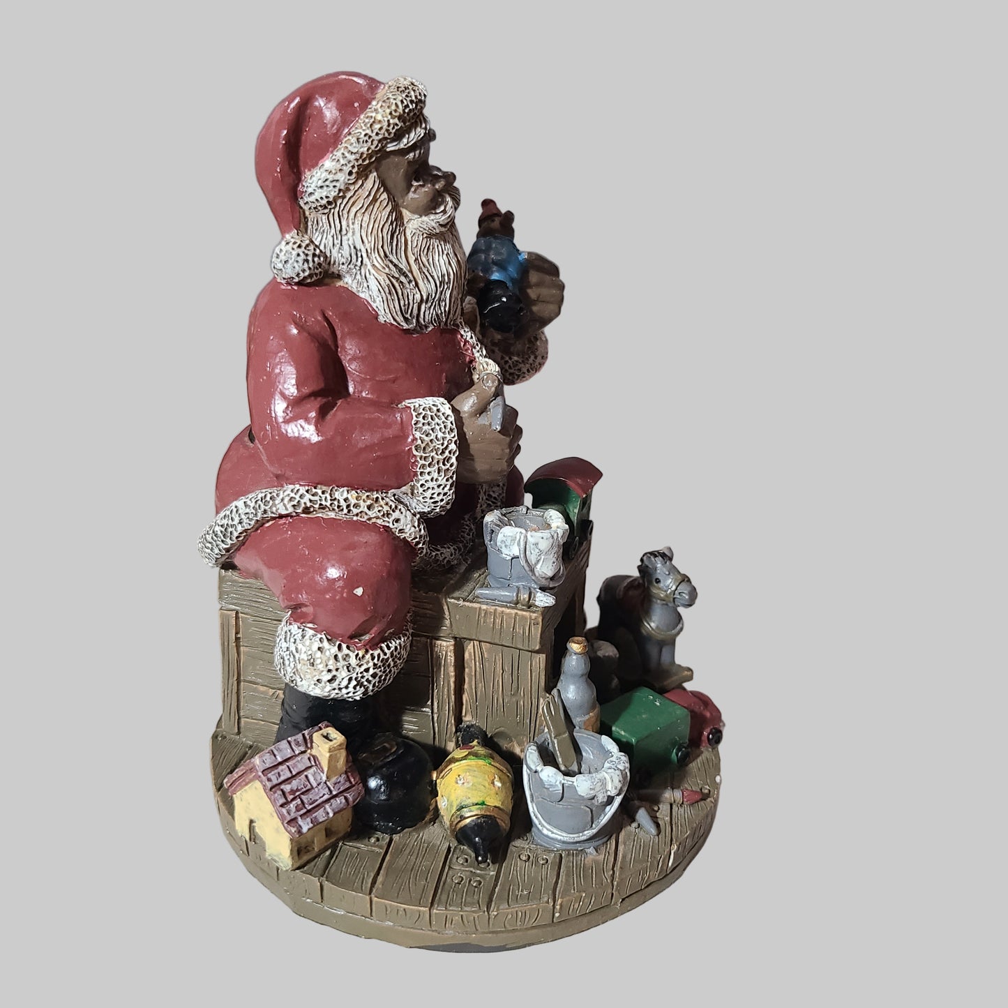 VTG Young's Inc. African American Santa Figurine - USED