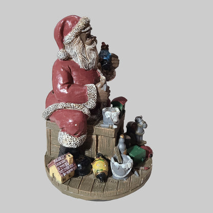 VTG Young's Inc. African American Santa Figurine - USED