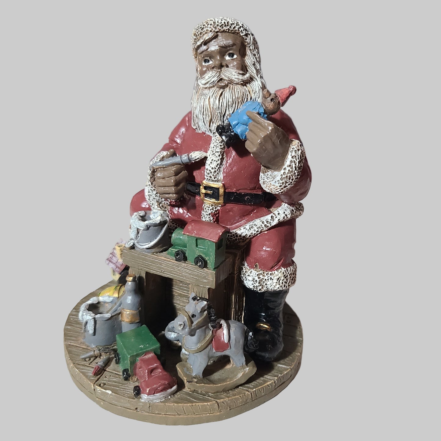 VTG Young's Inc. African American Santa Figurine - USED