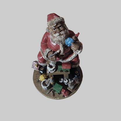 VTG Young's Inc. African American Santa Figurine - USED