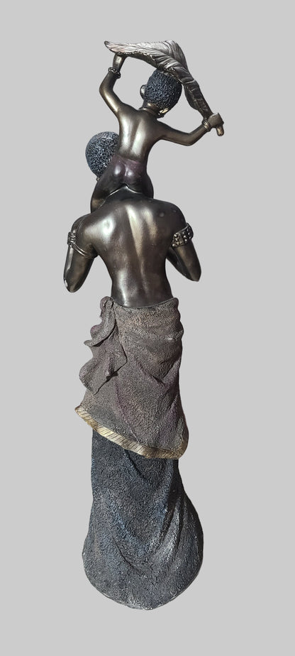 VTG Seymour Mann African Mother and Child Figurine - USED