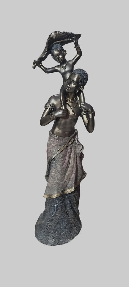 VTG Seymour Mann African Mother and Child Figurine - USED