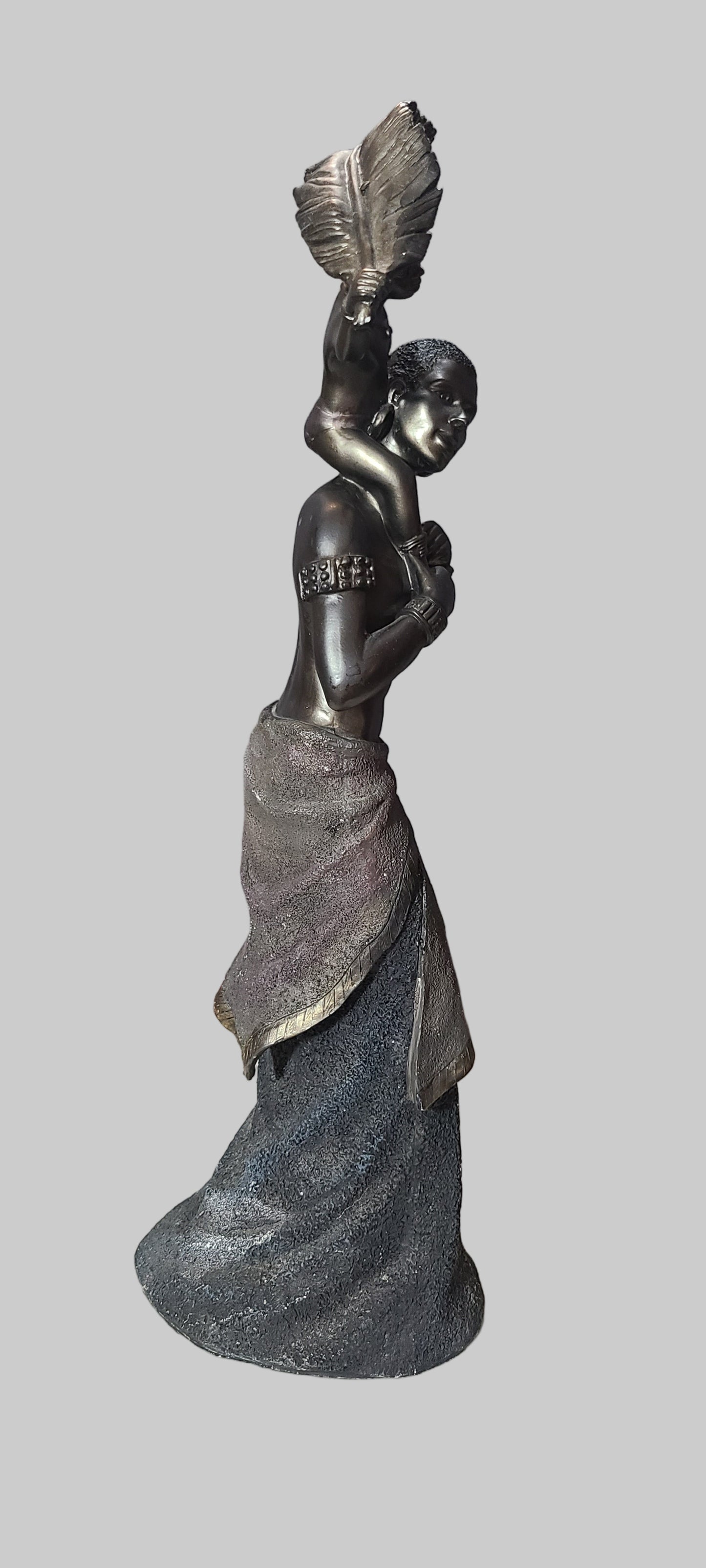 VTG Seymour Mann African Mother and Child Figurine - USED