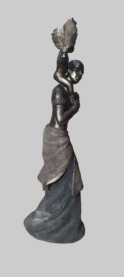 VTG Seymour Mann African Mother and Child Figurine - USED