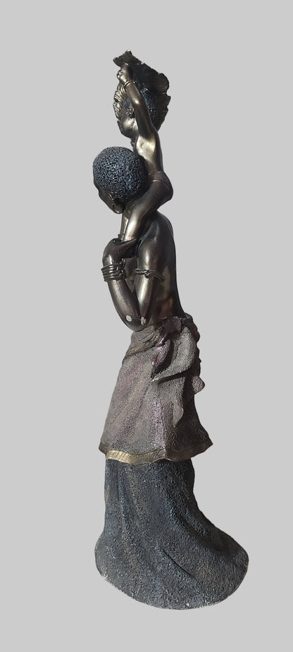 VTG Seymour Mann African Mother and Child Figurine - USED