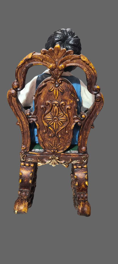 African American Grandma & Grandpa Rocking Chair Figurines - See Description - AS IS