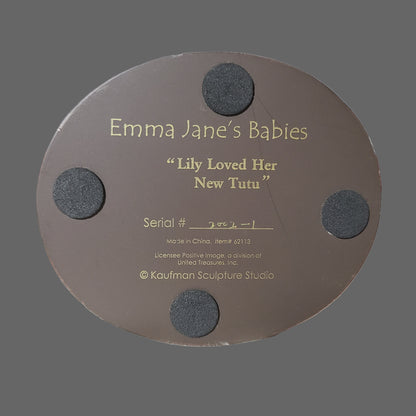 Retired Emma Jane's Babies "Lily Loved Her New Tutu" Figurine - USED