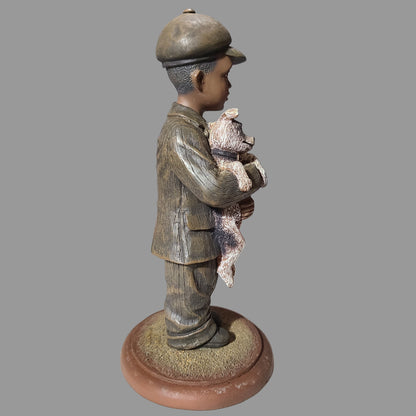 Retired Emma Jane's Babies "Booker Found the Lost Puppy Under the Old Barn" Figurine - USED