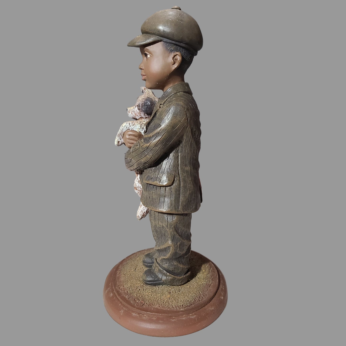 Retired Emma Jane's Babies "Booker Found the Lost Puppy Under the Old Barn" Figurine - USED