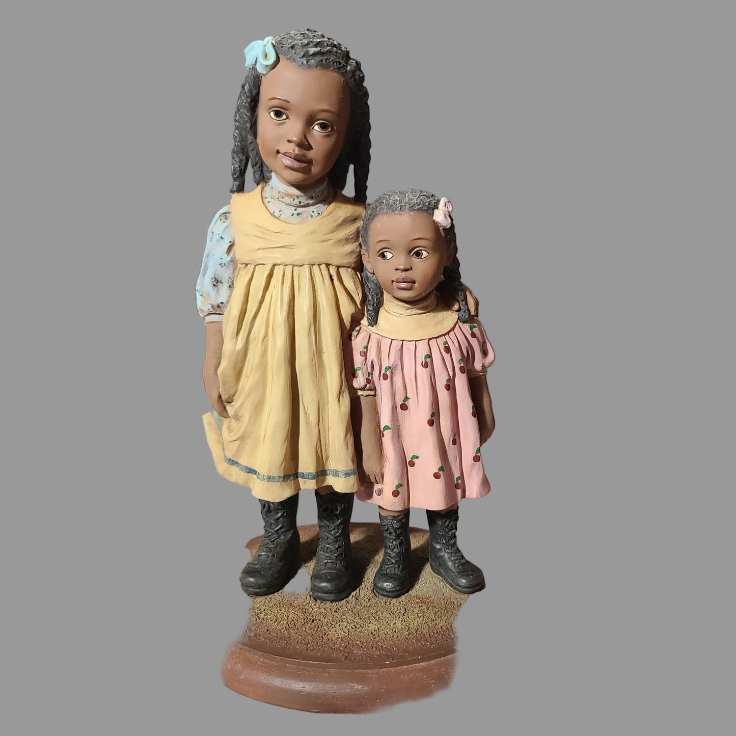 Retired Emma Jane's Babies "Bertie Mae Watched Over Little Hattie" Figurine - USED
