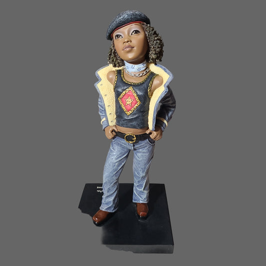 Retired Emma Jane's Babies Cool Kids Akeysha Figurine - USED