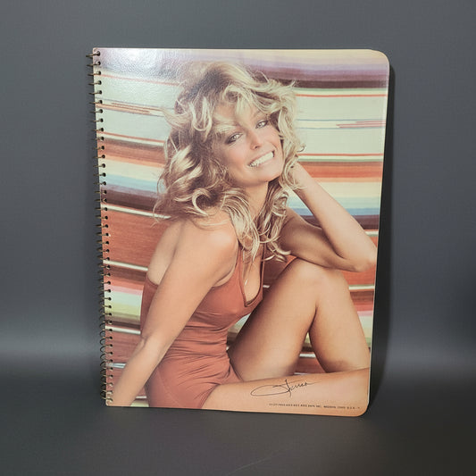 VTG 1977 Farrah Fawcett Spiral Notebook - Unused - NEW