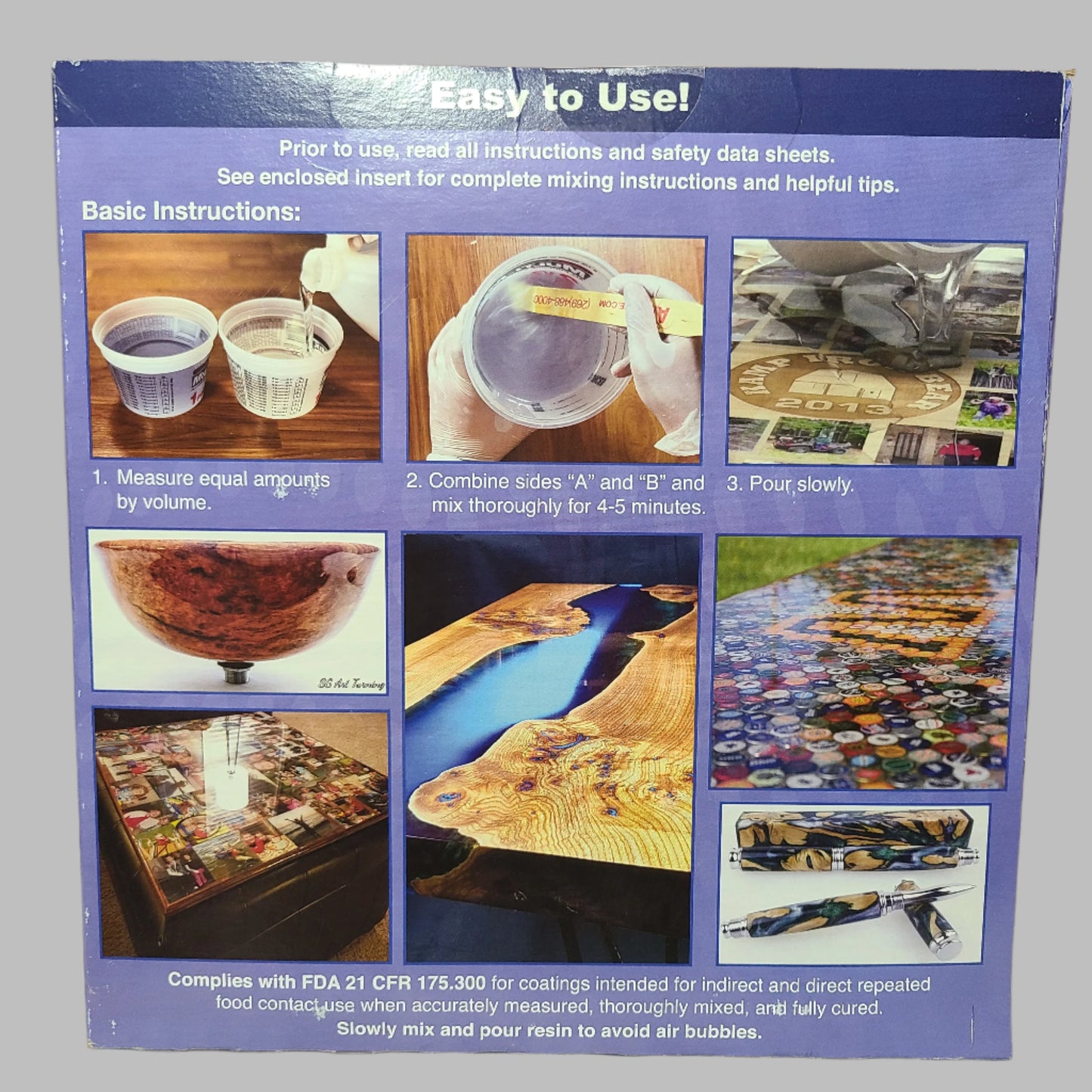 Alumilite Amazing Clear Cast - 2 Part Clear Coating & Casting Resin (1Gal. Total) - High Gloss - NEW