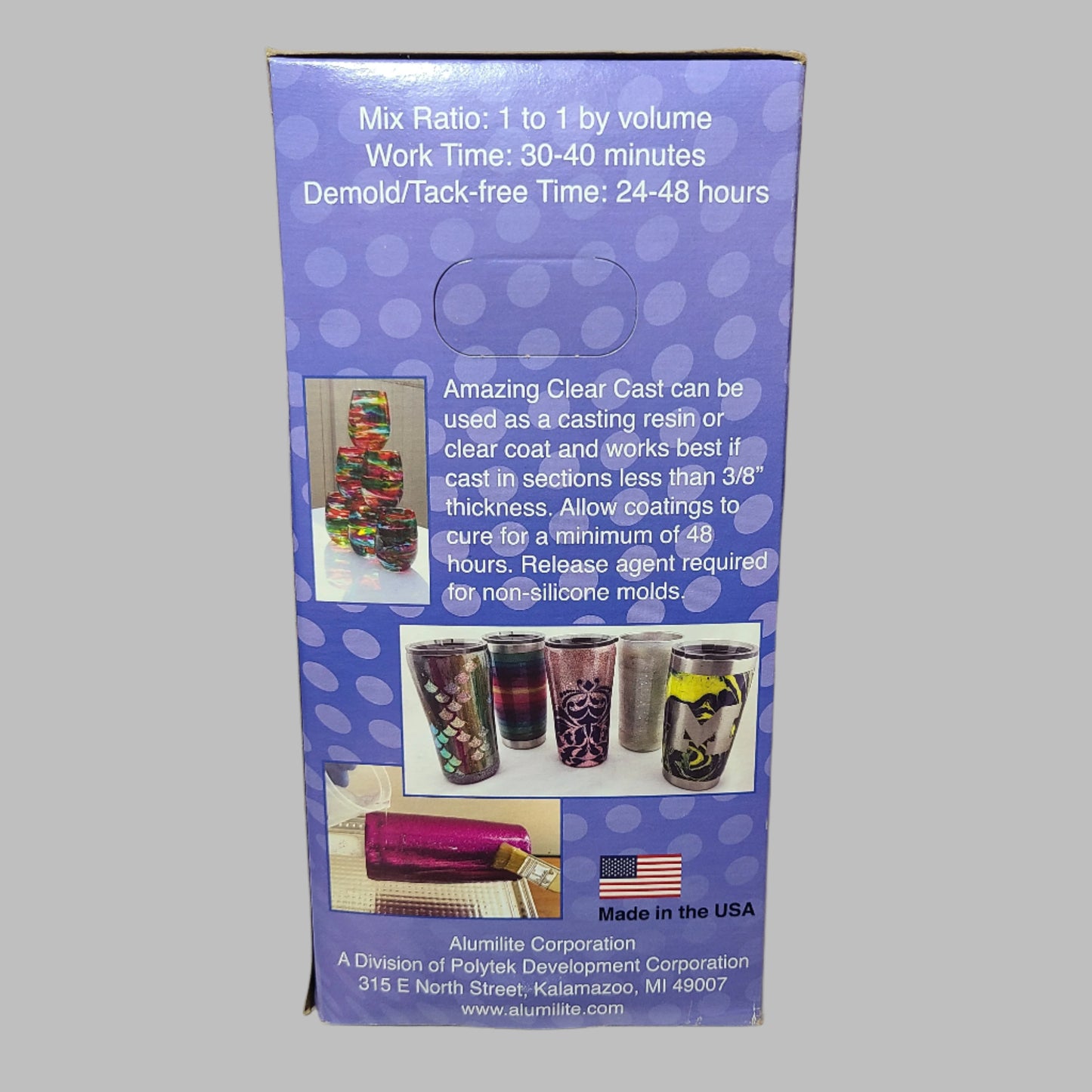 Alumilite Amazing Clear Cast - 2 Part Clear Coating & Casting Resin (1Gal. Total) - High Gloss - NEW