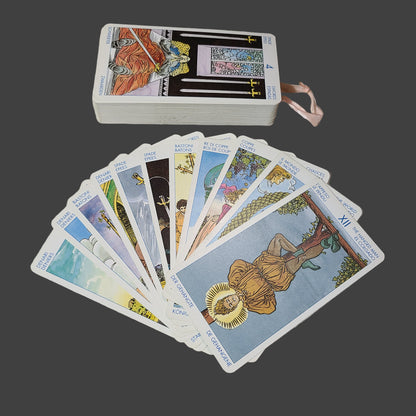 Deck of 78 Universal Tarot Cards & 44 Doreen Virtue Oracle Cards w/ Garmin Case - USED