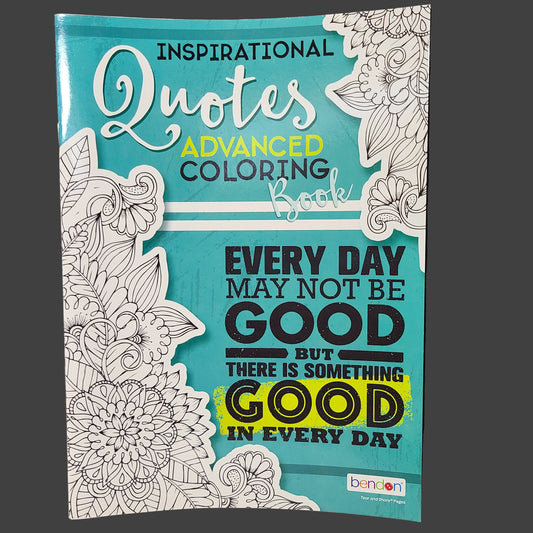 Inspirational Quotes - 16 Page Advanced Coloring Book - NEW