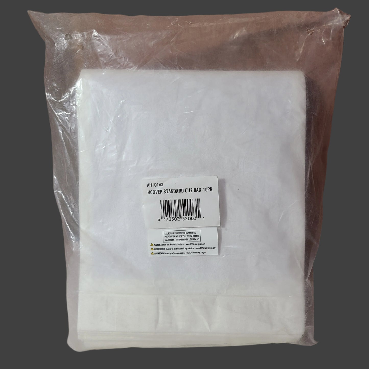 10PK Hoover Standard CU2 Vacuum Bags - AH10143 - NEW