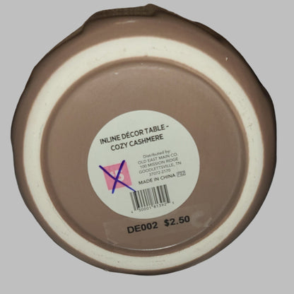 Inline Table Décor - Cozy Cashmere - Some Minor Chips - AS IS