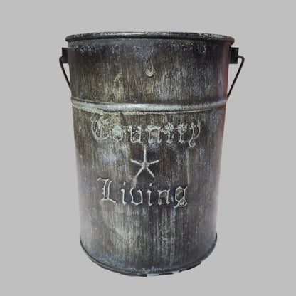 Country Living Tin Canister - USED