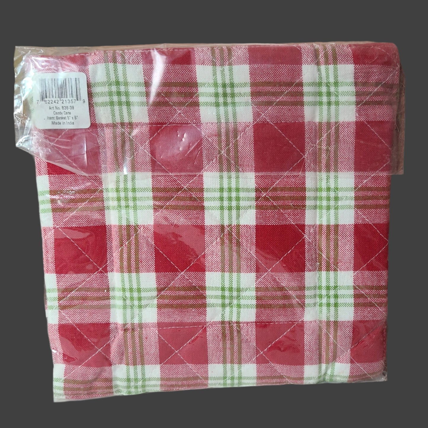 Park Designs Decorative Plaid Basket - NEW