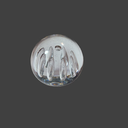 Bubble Glass Paperweight - USED