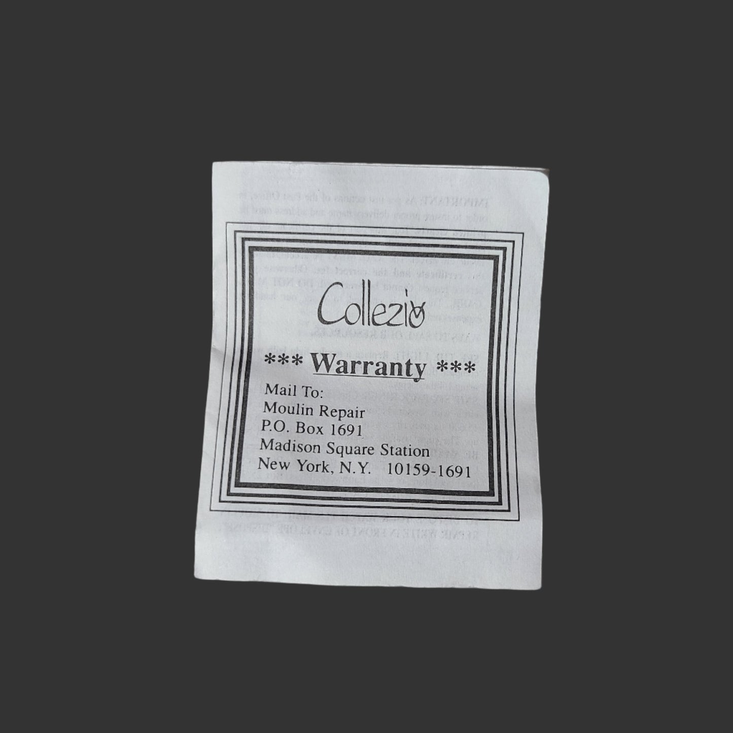 VTG Collezio Gold Brass Crown Chest Clock - Quartz Japan Movt. - Needs Battery - AS IS