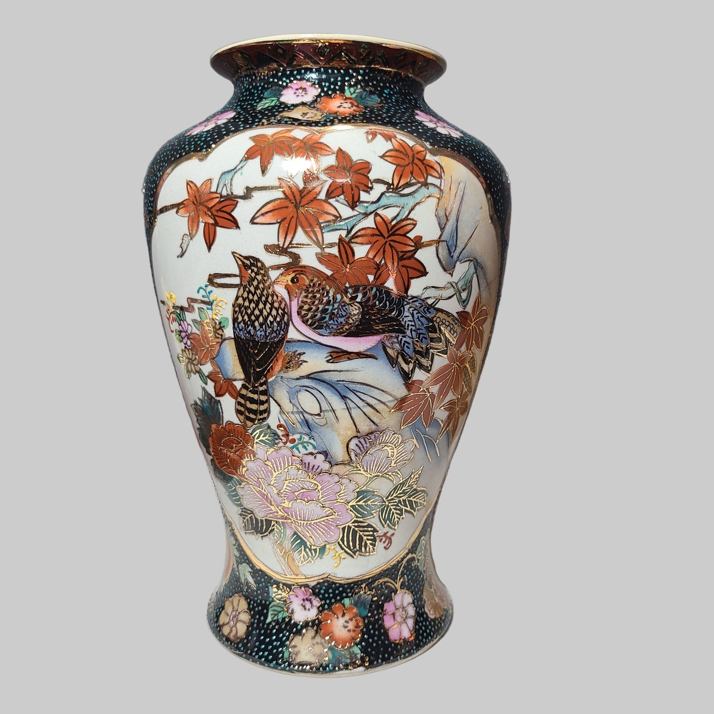 Chinese Porcelain & Arts Bird Design Large Vase - LIKE NEW