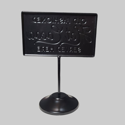 Metal Hot Cocoa Table Sign - LIKE NEW