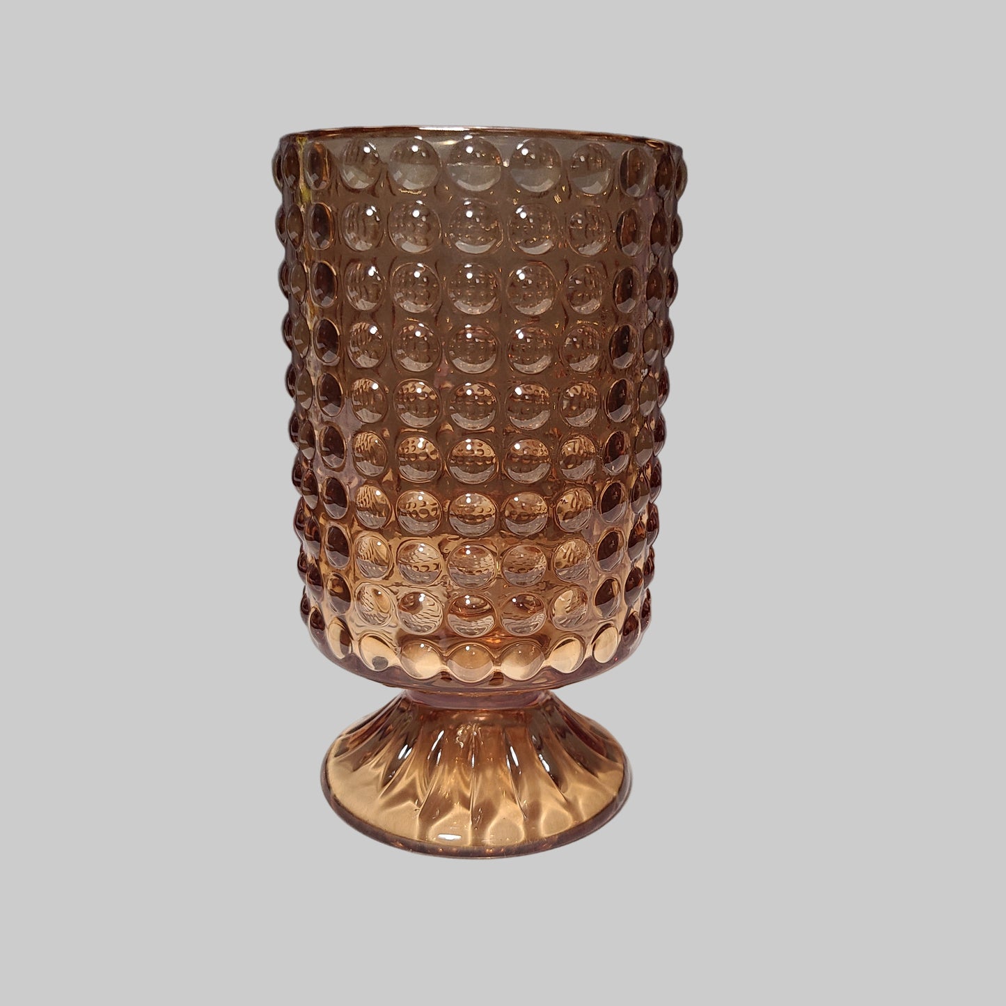 Glass Amber Vase - Multiple Designs - NEW