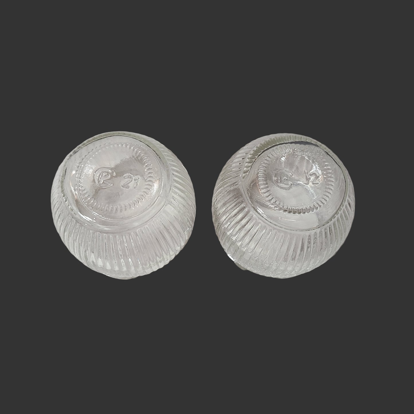 2PK Clear Glass Votive Candle Holders - USED