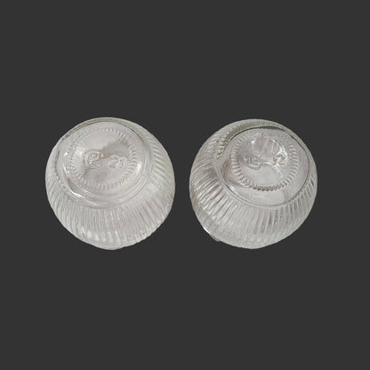 2PK Clear Glass Votive Candle Holders - USED