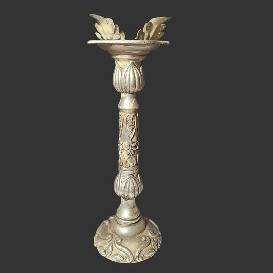 Antique Distressed Style Candle Holder - USED