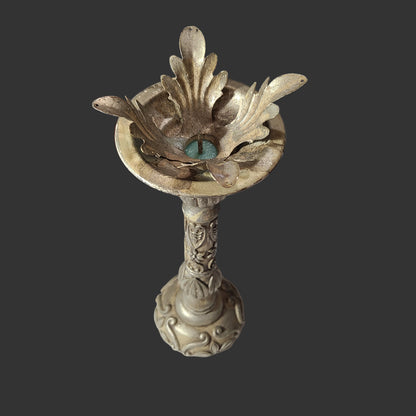 Antique Distressed Style Candle Holder - USED