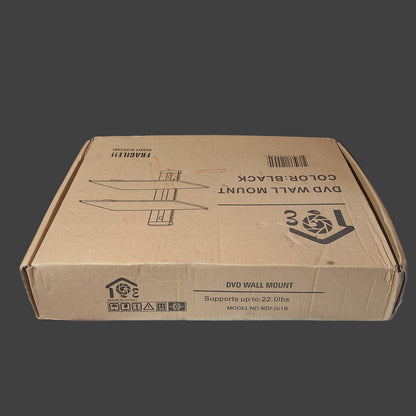 Black DVD Wall Mount - Model NDF201B - NEW