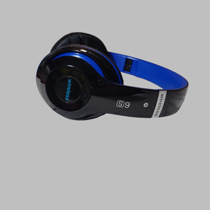 Wireless S9 BT Over Ear Foldable Headset - Built in Mic - No Cord - AS IS