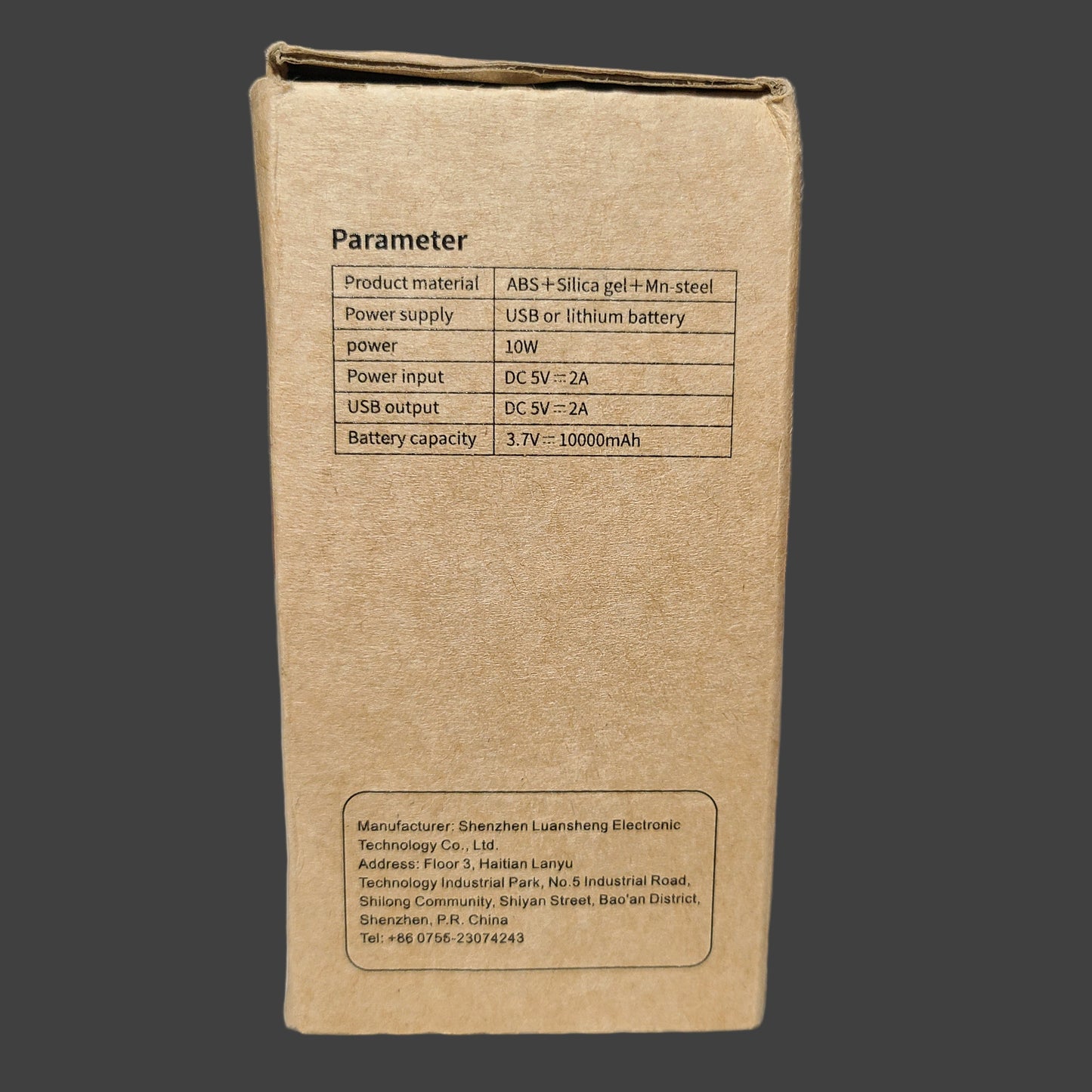 Socool Grey Portable Waist Fan w/ Power Bank - K50 - NEW