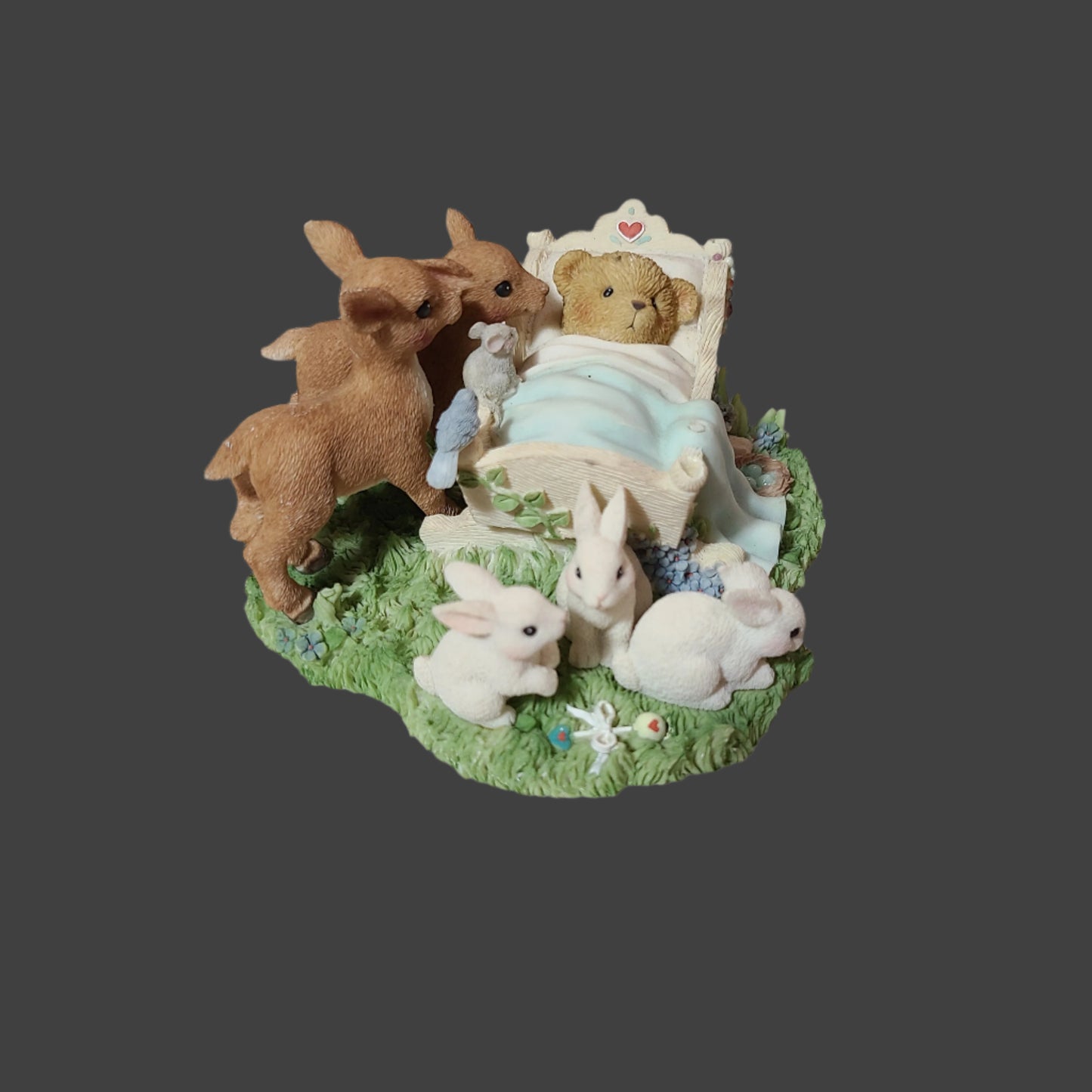 VTG Limited Edition - Cherished Teddies 03098 of 10,000 - "Spring Brings Something New To Love" - 2002 - Small Chip Present - AS IS