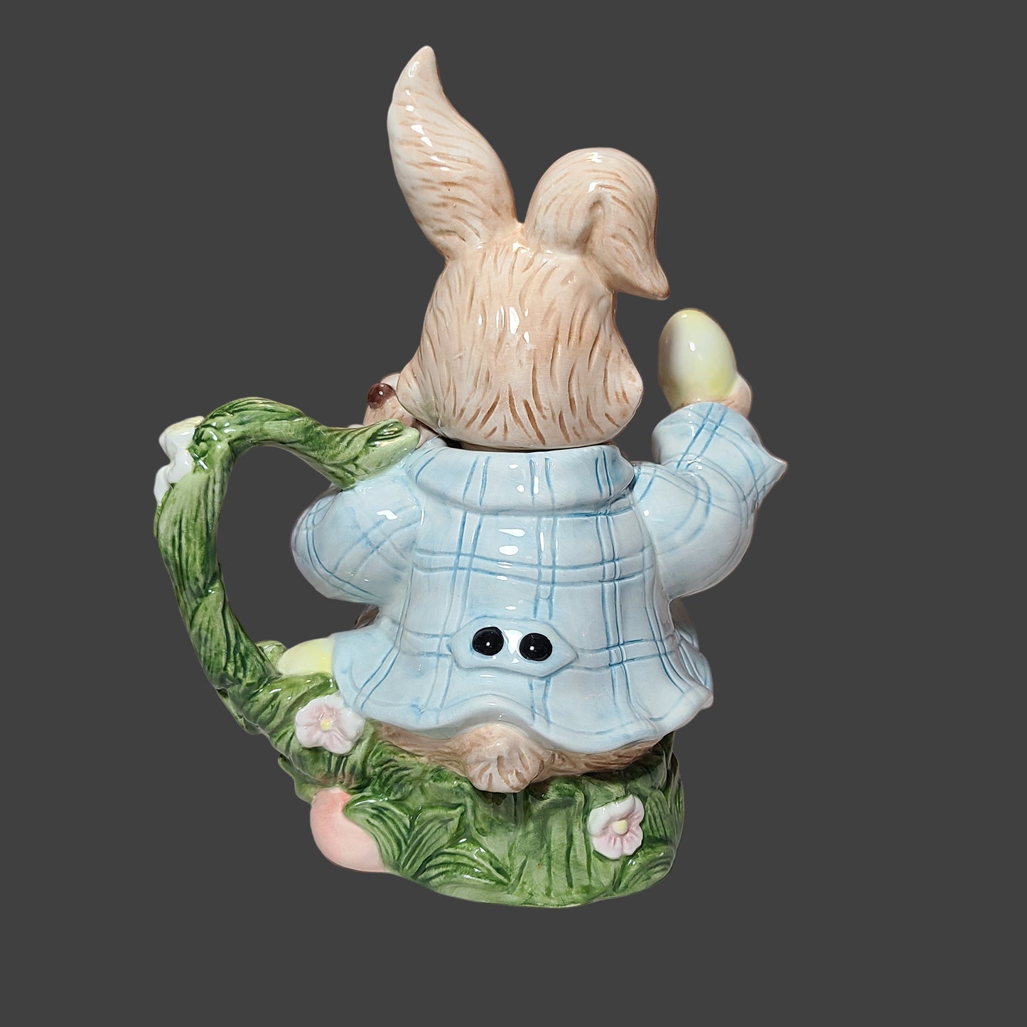 VTG Stoneware Easter Bunny Teapot - Small Chip on Ear - USED