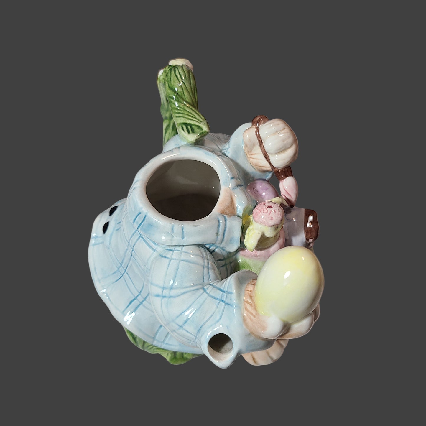 VTG Stoneware Easter Bunny Teapot - Small Chip on Ear - USED