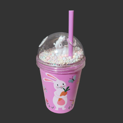 Pink Easter Dome Tumbler w/ Straw - LIKE NEW