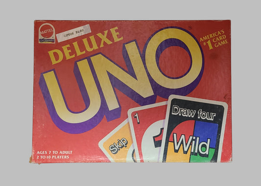 Mattel Games Deluxe Uno - Copyright '93 - USED