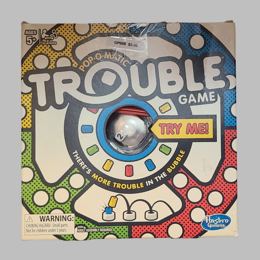 Hasbro Gaming Pop-O-Matic Trouble Game - Copyright 2019 - USED