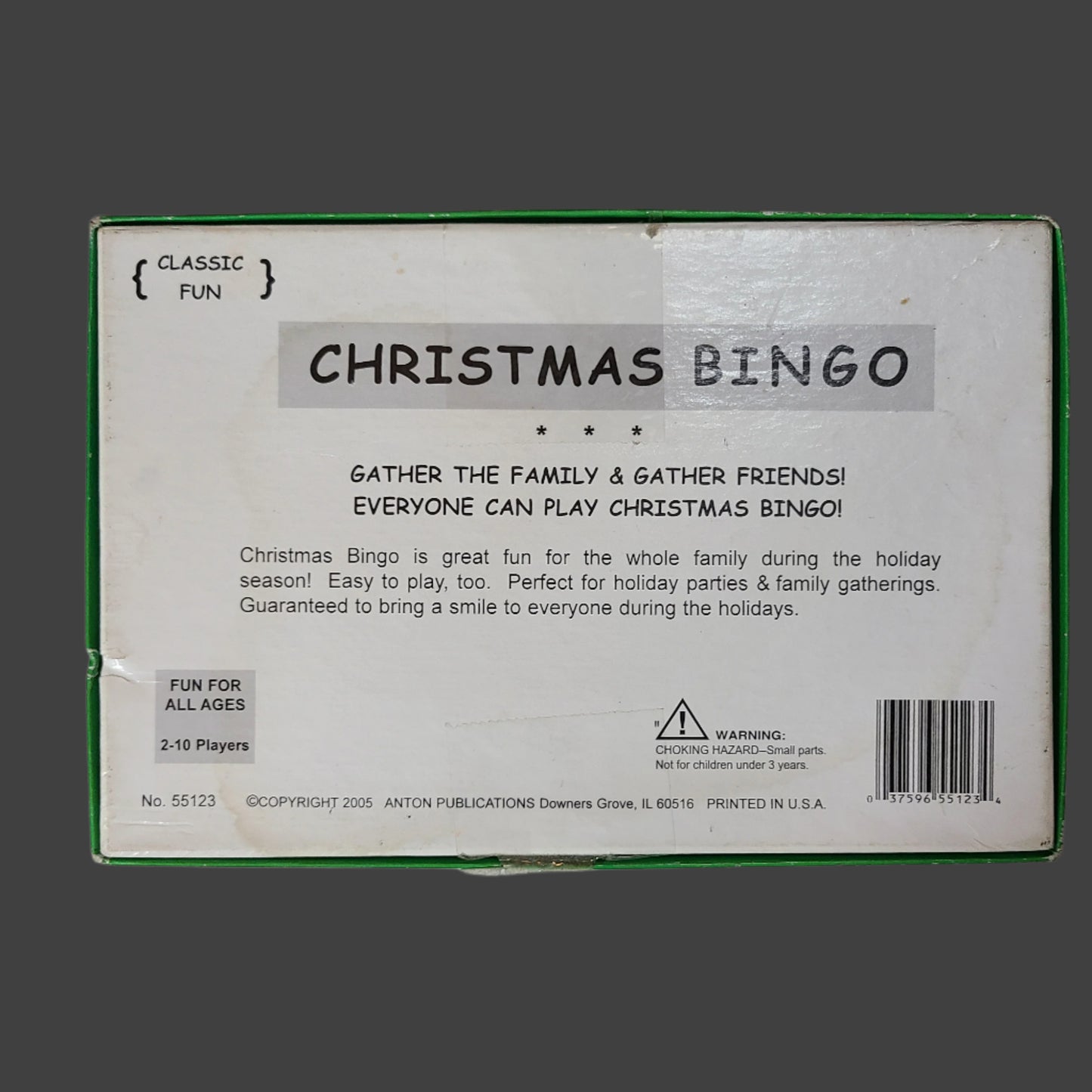 Christmas Bingo Game - Copyright 2005 - USED