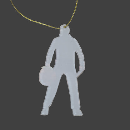 One-Sided Plastic Halloween Jason Ornament - LIKE NEW