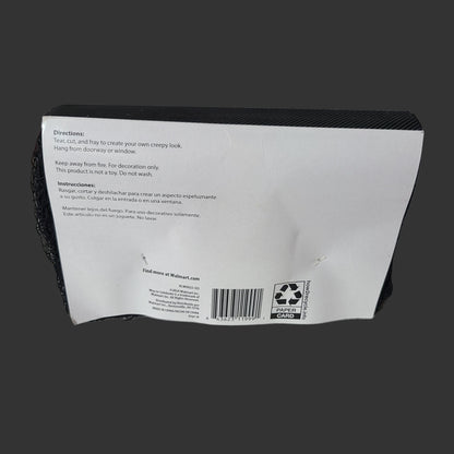 Way To Celebrate! Halloween Black Creepy Gauze - NEW