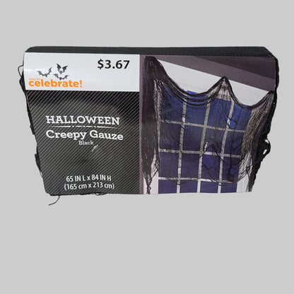 Way To Celebrate! Halloween Black Creepy Gauze - NEW
