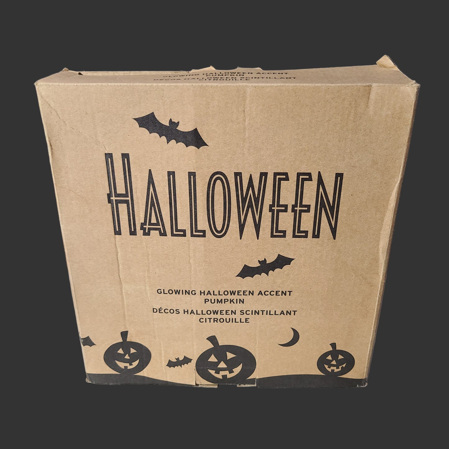 Glowing Halloween Accent Pumpkin - New Batteries - USED