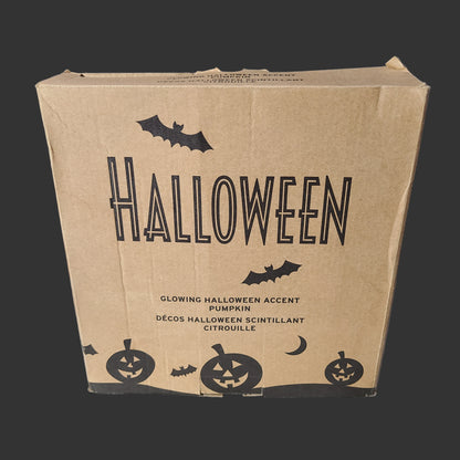 Glowing Halloween Accent Pumpkin - New Batteries - USED