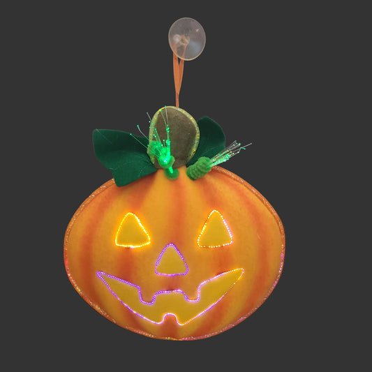 Glowing Halloween Accent Pumpkin - New Batteries - USED